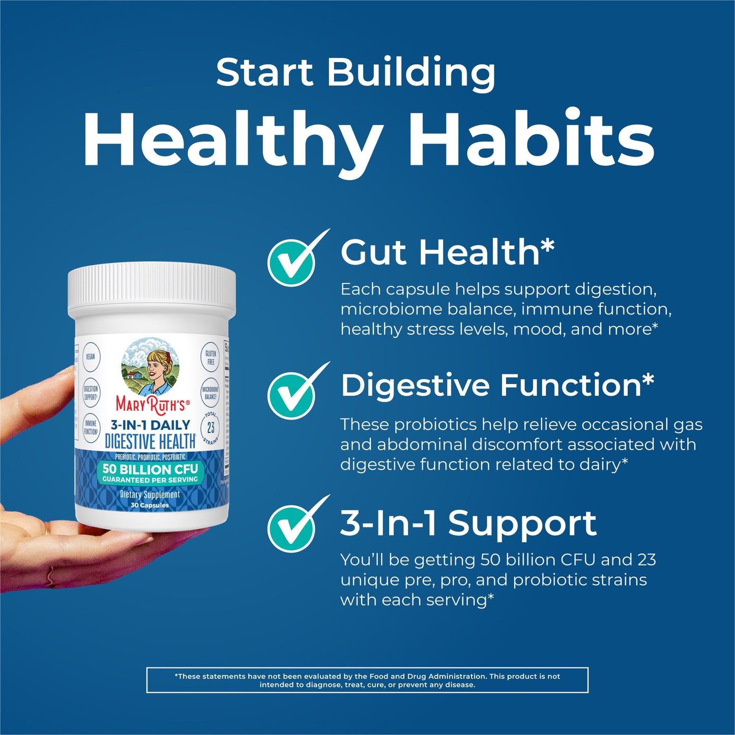 3-in-1 Daily Digestive Health Capsules