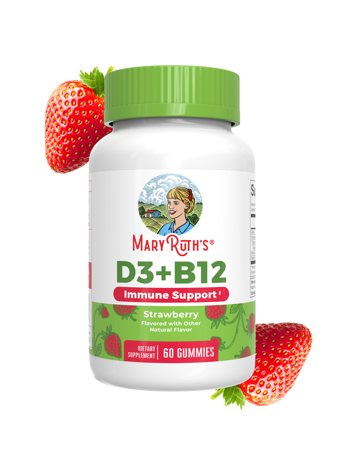 D3 + B12 Gummies (Strawberry)
