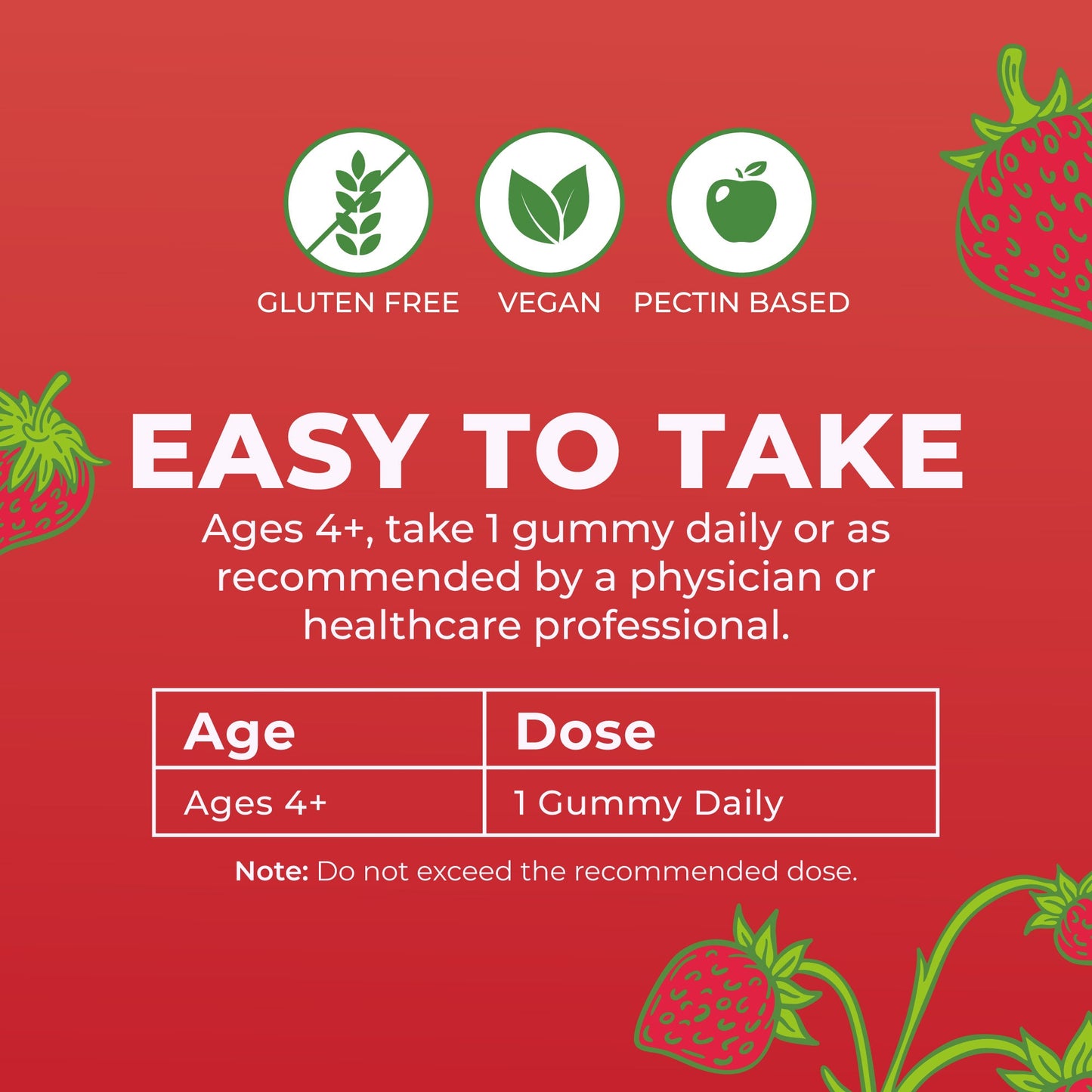 D3 + B12 Gummies (Strawberry)