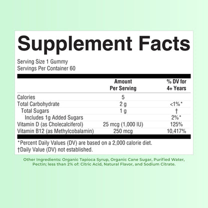 D3 + B12 Gummies (Strawberry)