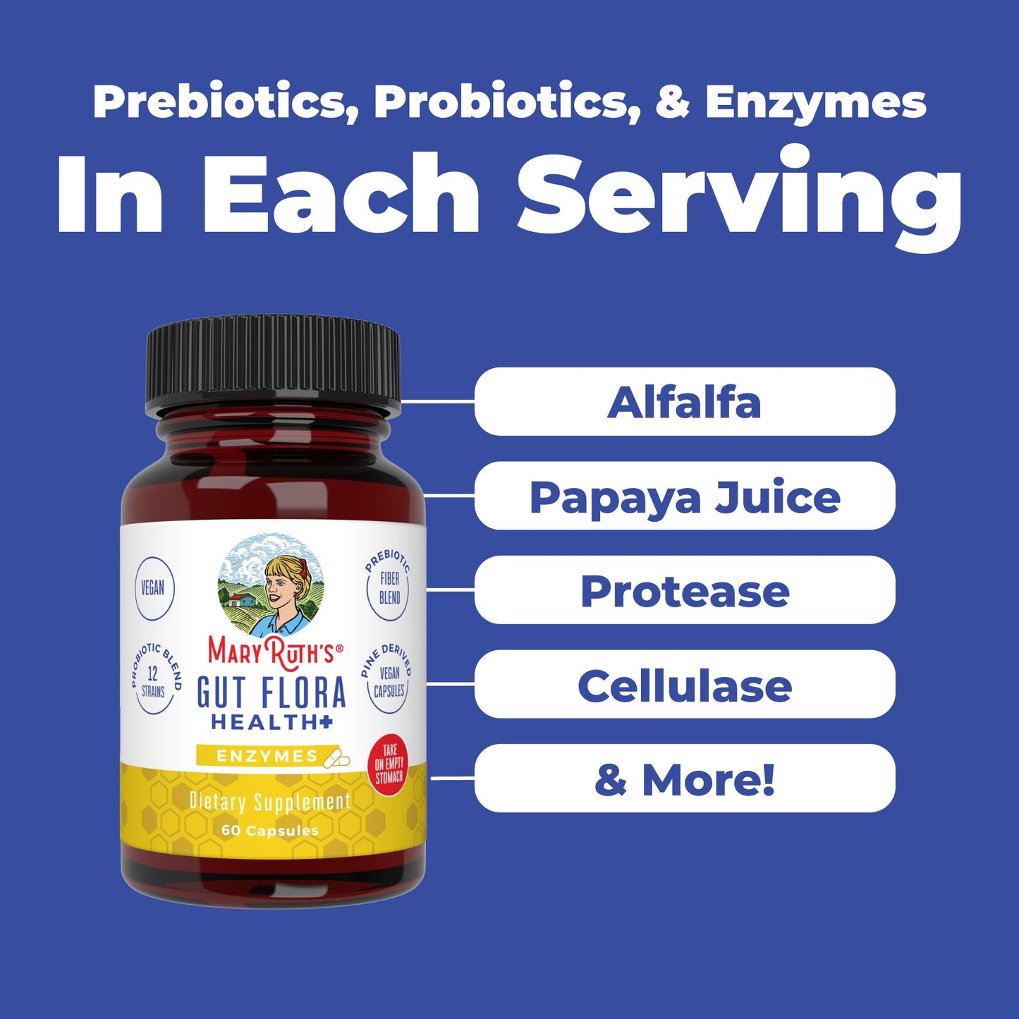 Gut Flora Health+ Enzymes