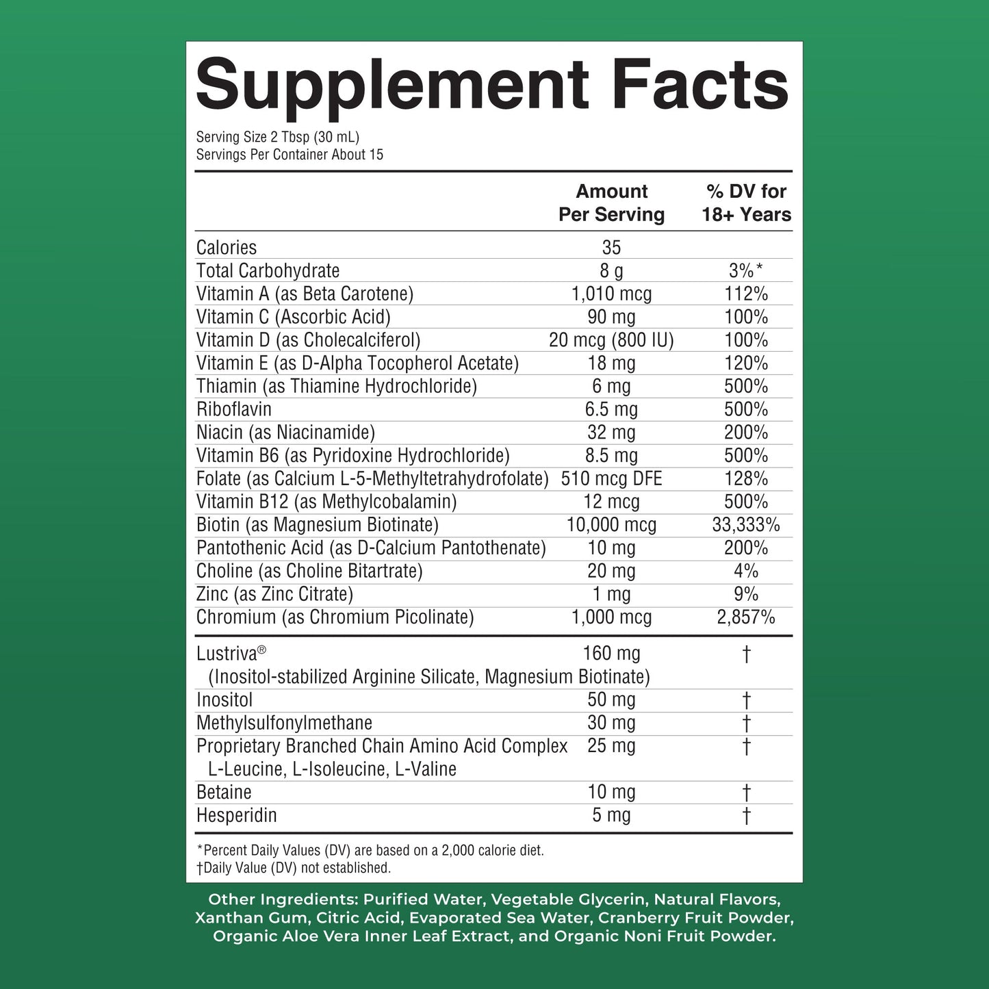 Liquid Morning Multivitamin + Hair Growth