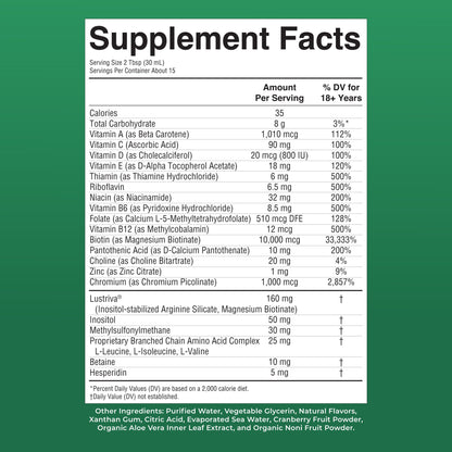 Liquid Morning Multivitamin + Hair Growth