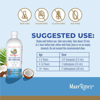 Liquid Nighttime Multimineral (Coconut) 15.22oz