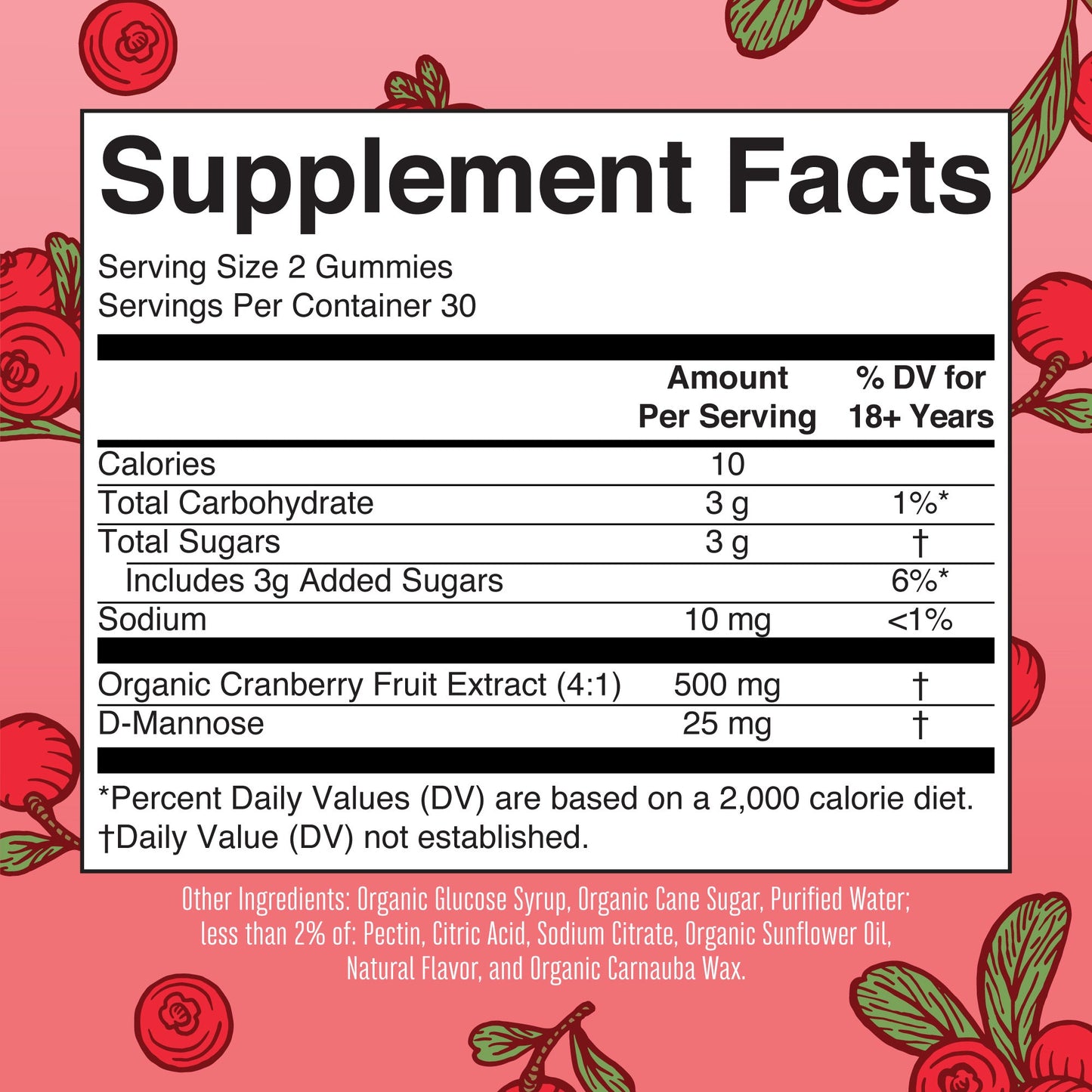 Organic Cranberry Gummies