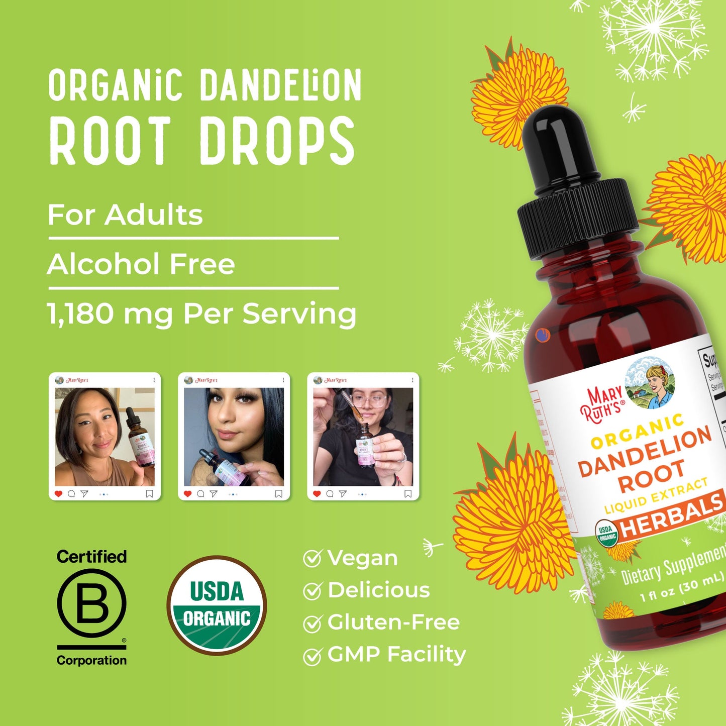 Organic Dandelion Root Liquid Extract