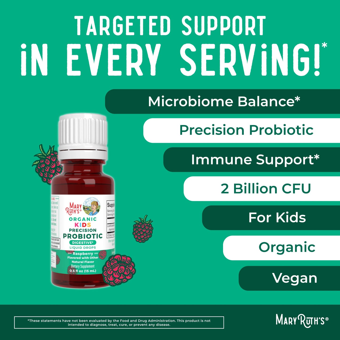 Organic Kids Precision Probiotic Digestive Liquid Drops