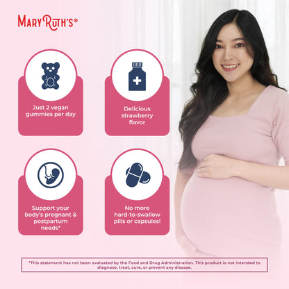 Organic Prenatal & Postnatal Multivitamin Gummies