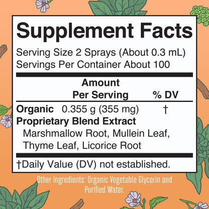 Organic Throat Spray (Unflavored)