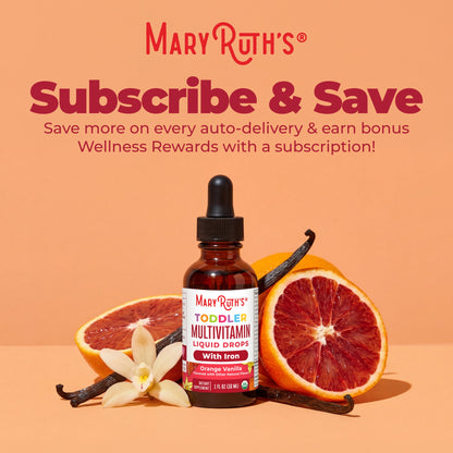 Organic Toddler Multivitamin Liquid Drops With Iron