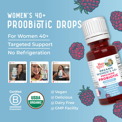 Organic Women's 40+ Precision Probiotic Digestive Liquid Drops
