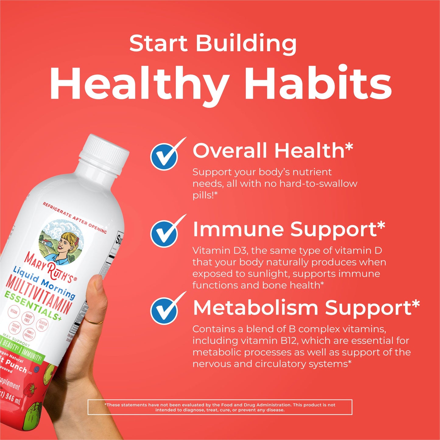 Liquid Morning Multivitamin Essentials+