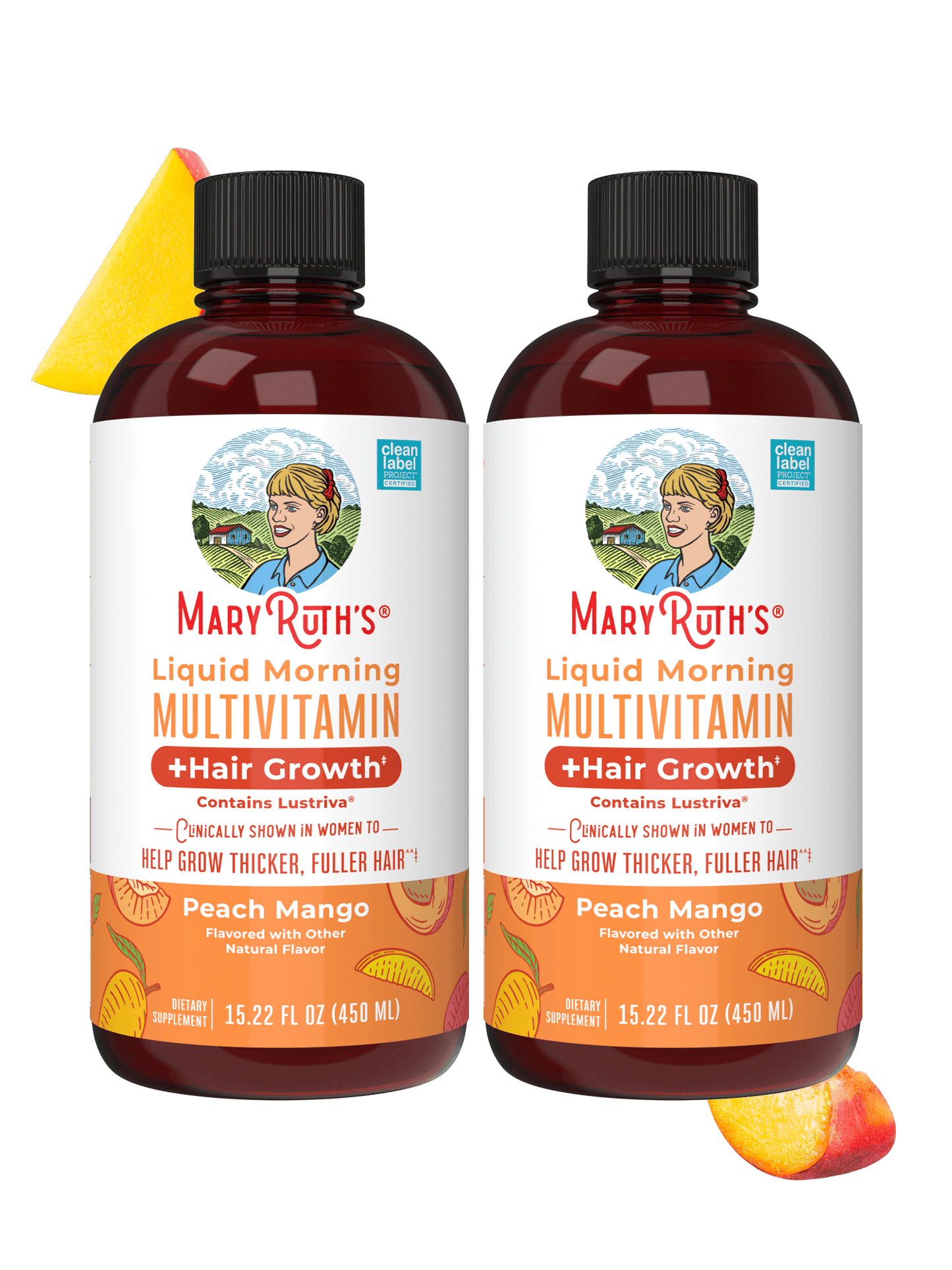 Liquid Morning Multivitamin + Hair Growth (2-Pack)