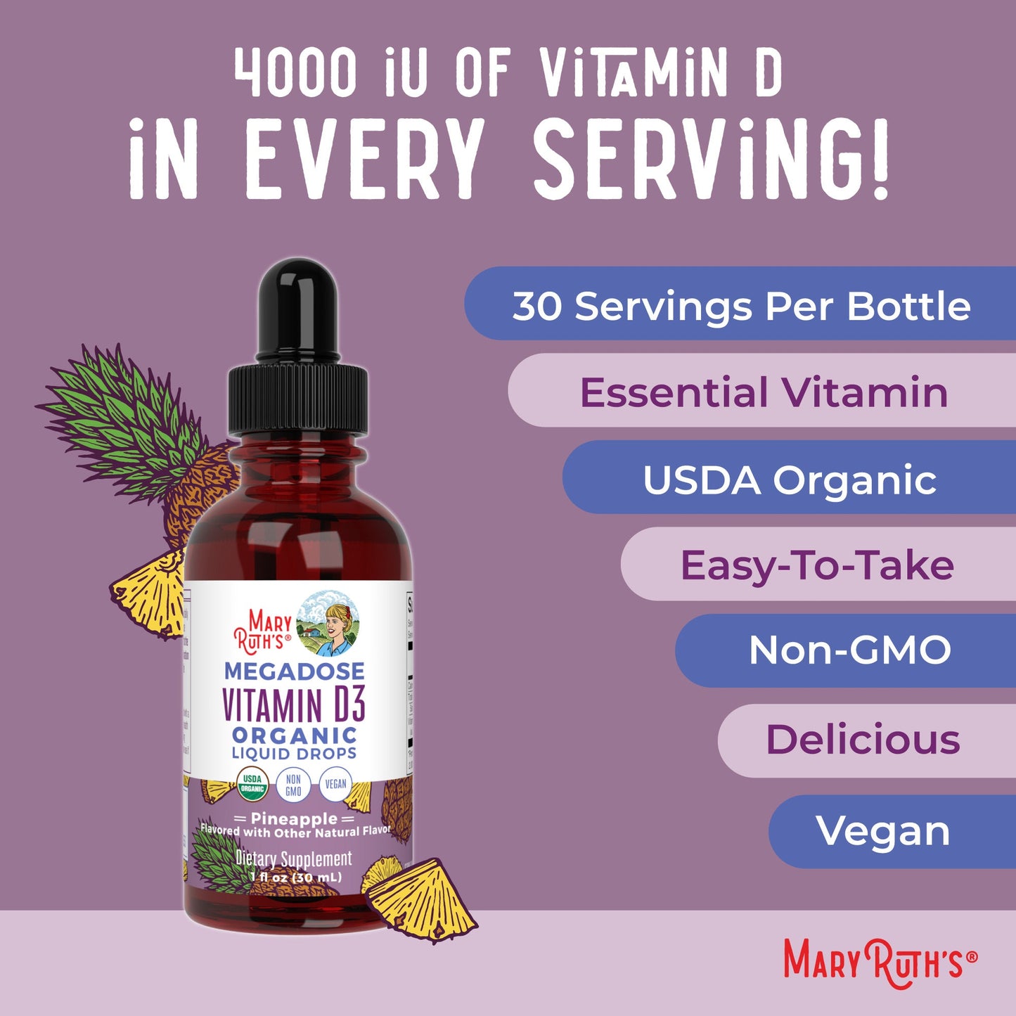 Megadose D3 Organic Liquid Drops