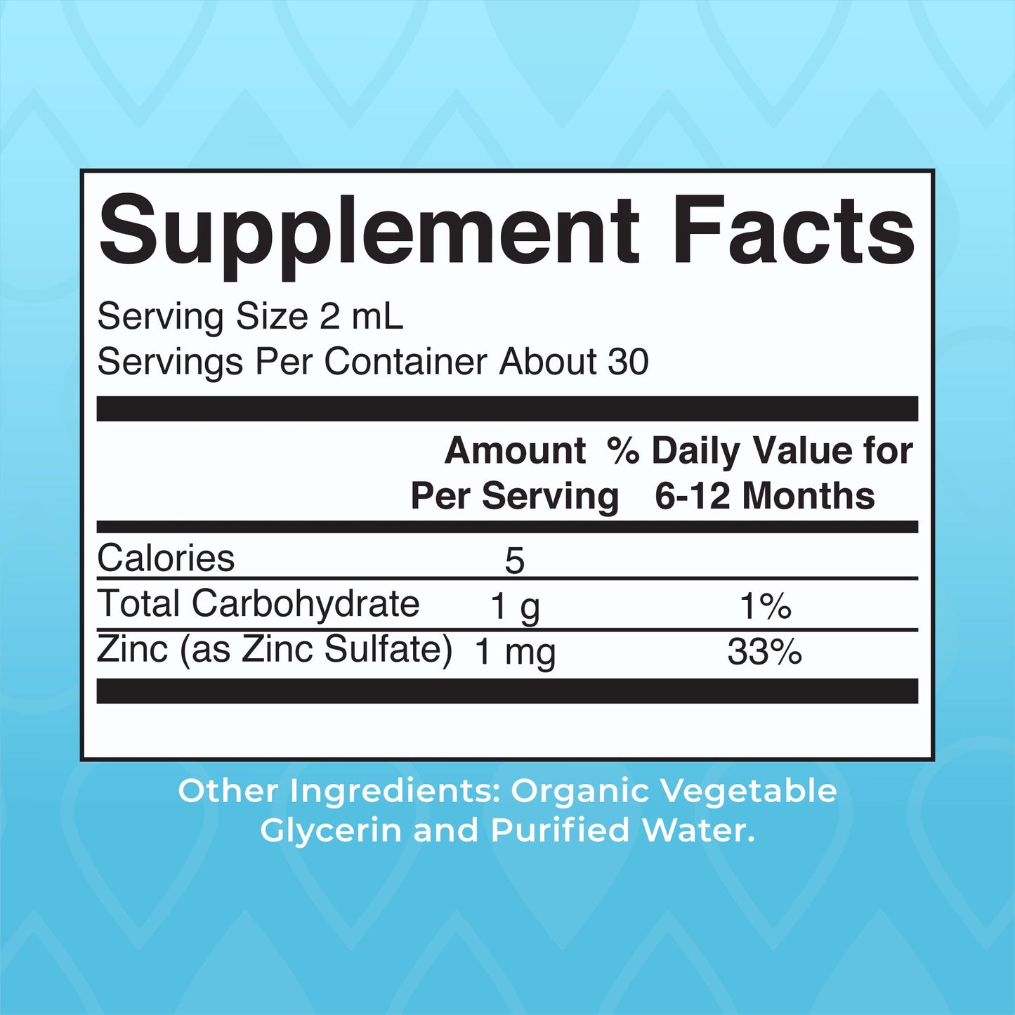 Organic Infant Liquid Zinc