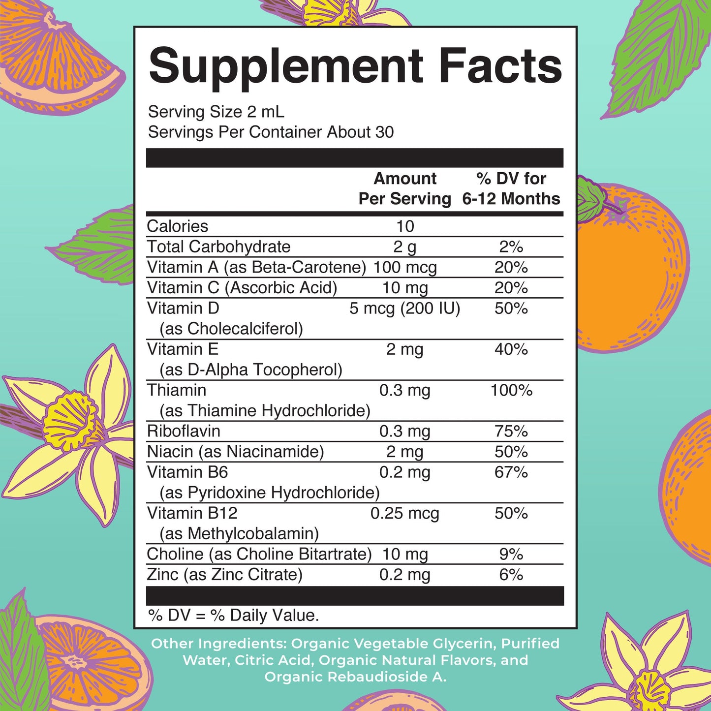 Organic Infant Multivitamin Liquid Drops