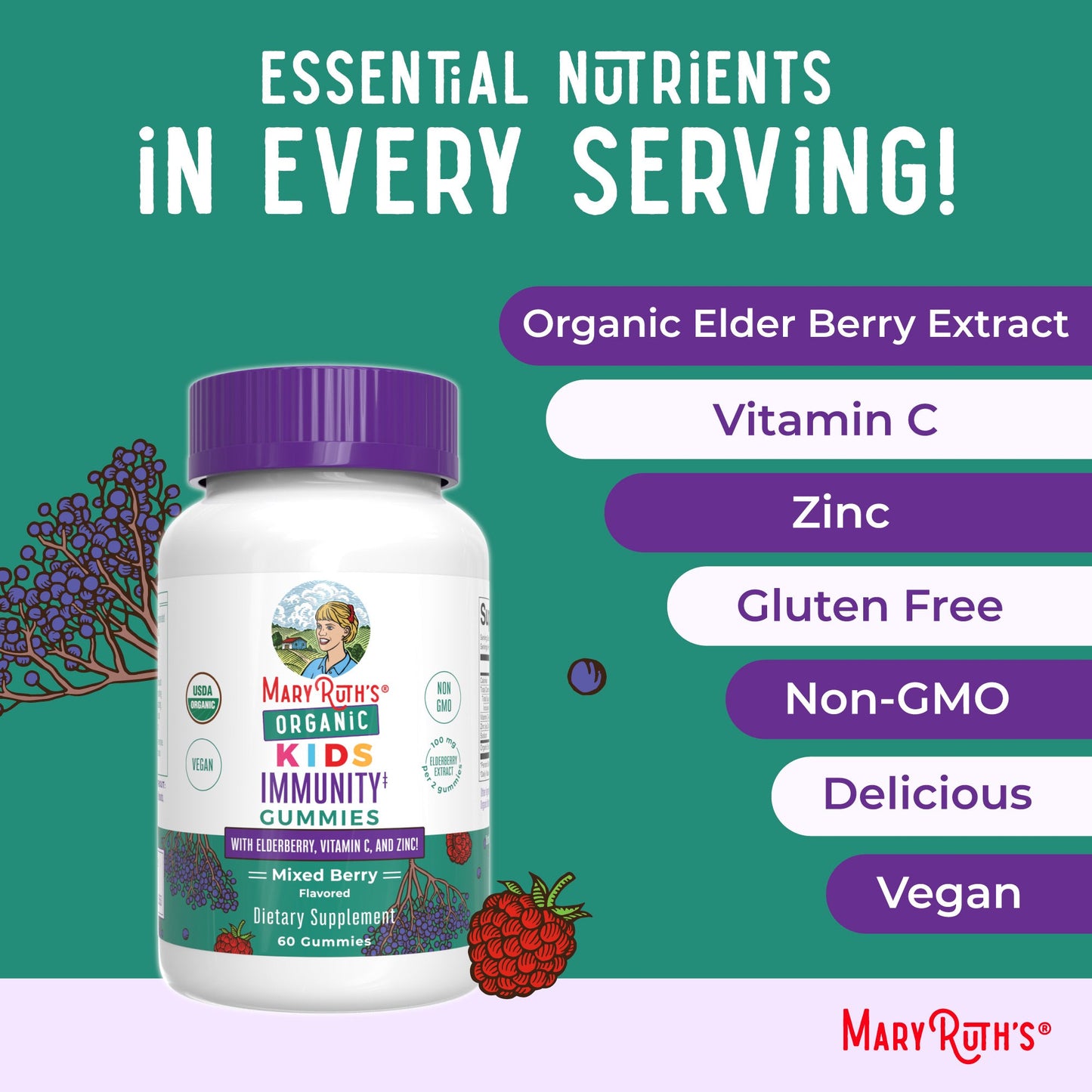 Organic Kids Immunity Gummies