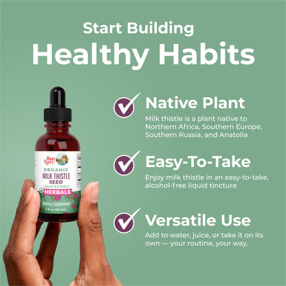 Organic Milk Thistle Seed Liquid Drops
