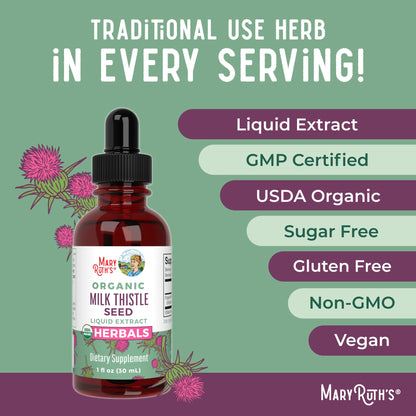 Organic Milk Thistle Seed Liquid Drops