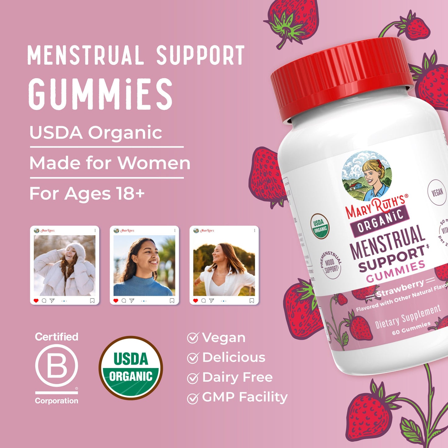 Organic Premenstrual Support Gummies