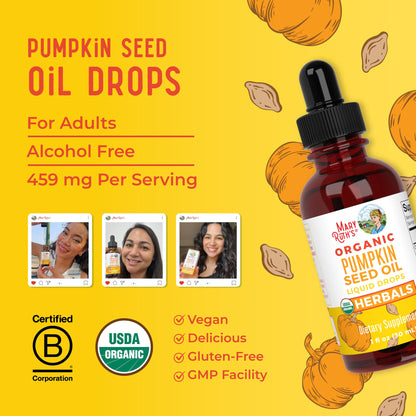 Organic Pumpkin Seed Oil Liquid Drops