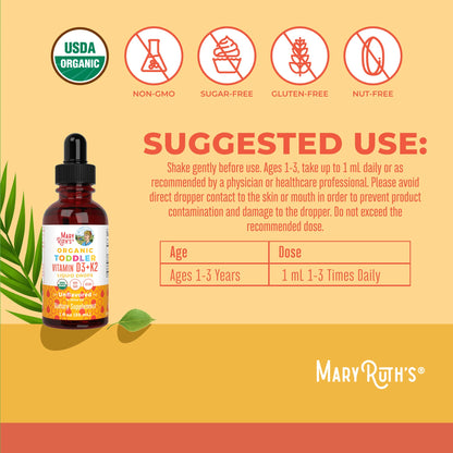 Toddler Vitamin D3+K2 Liquid Drops