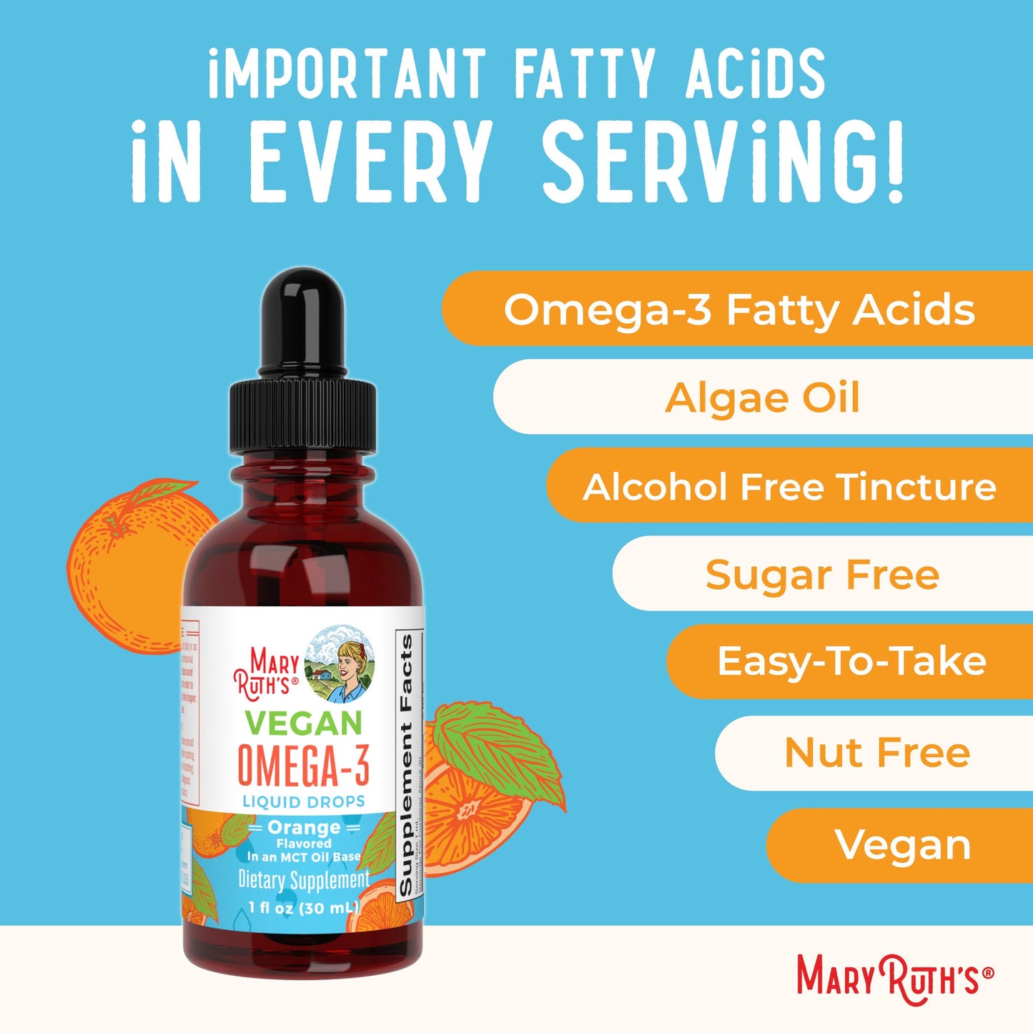Vegan Omega-3 Liquid Drops