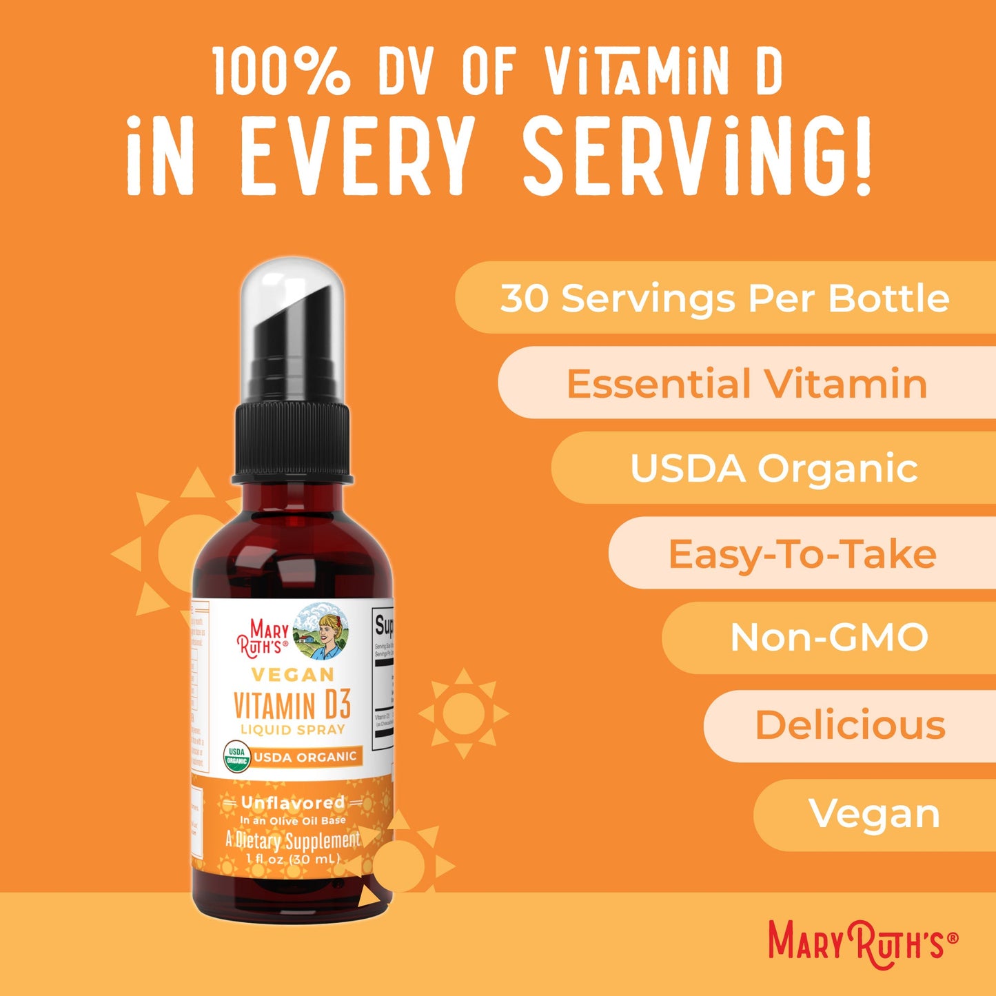 Vegan Vitamin D3 Liquid Spray