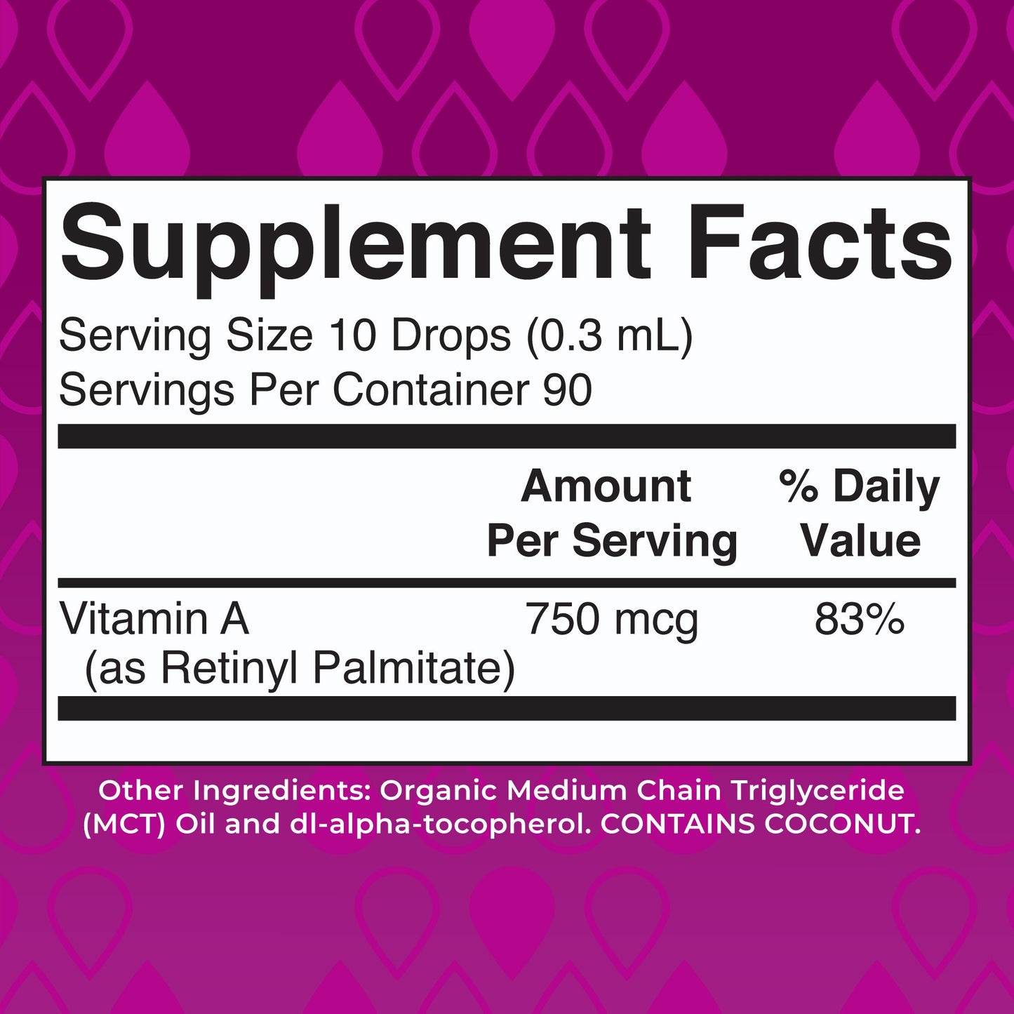 Vitamin A Organic Liquid Drops