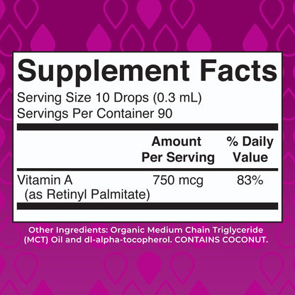 Vitamin A Organic Liquid Drops